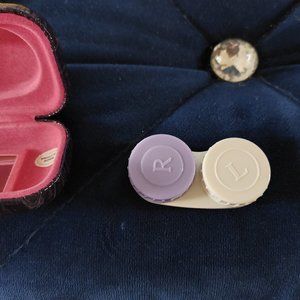 Contact Lenses Case With Additional Mirror Compact Case Fits Medicines As Well